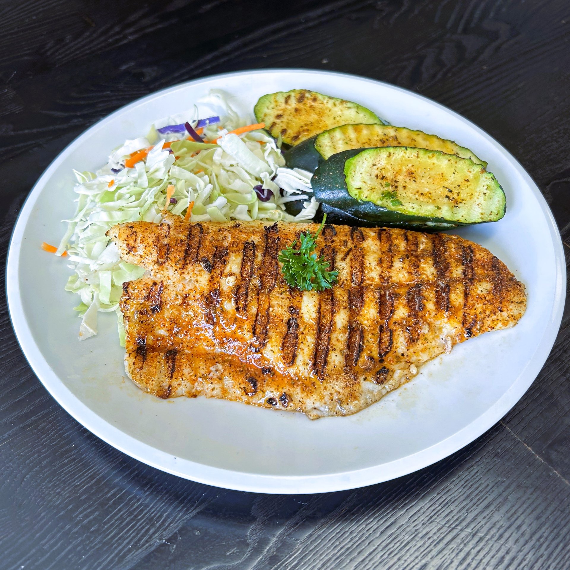 Cajun Salmon Taco Combo – California Fish Grill