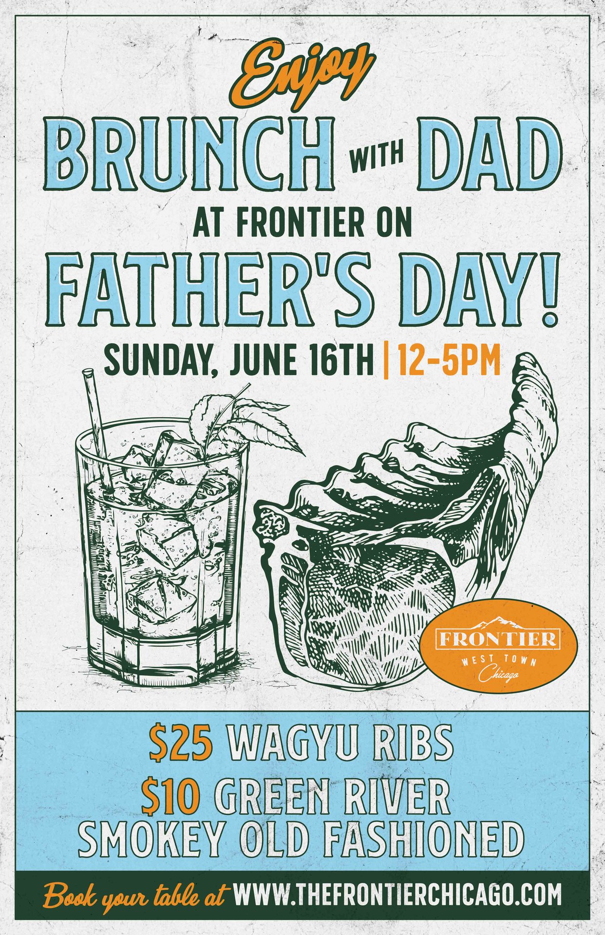 Father's Day Brunch Frontier Noble Square, Chicago, IL Gastro Pub