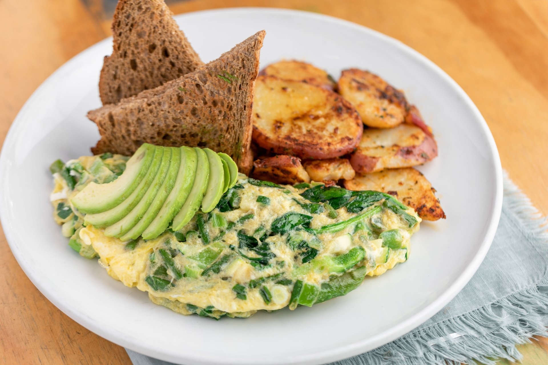 Green Omelette (Zero Egg Green Omelette) - Pancake Alternative