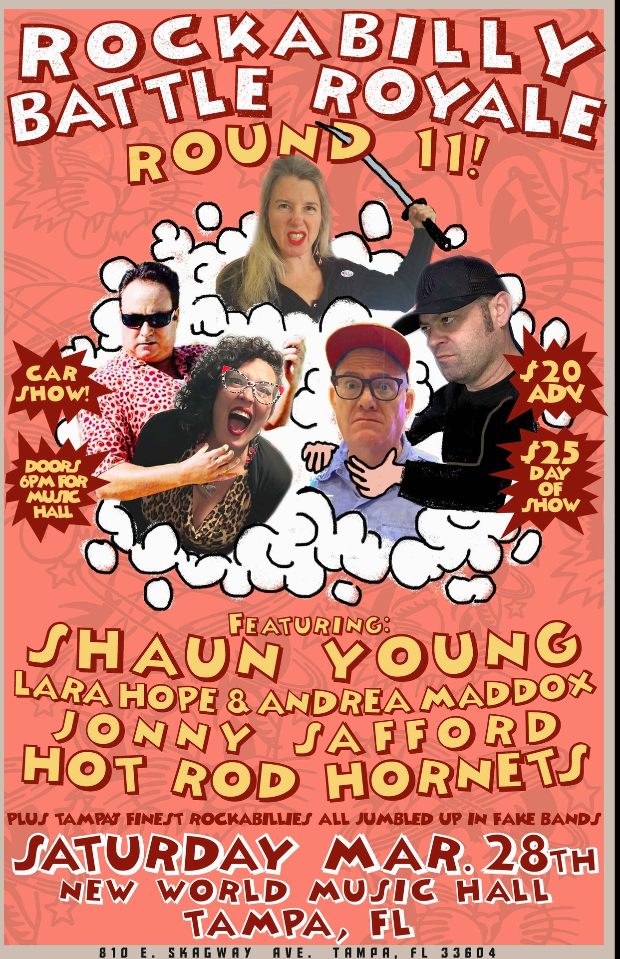 Rockabilly Battle Royale: Round 11 - New World Tampa - live music