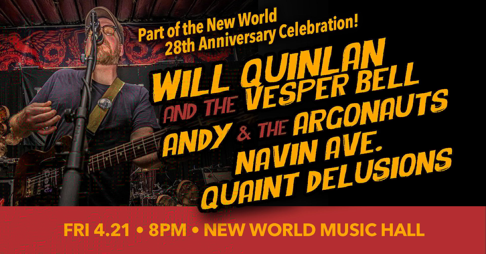 Will Quinlan and The Vesper Bell / Andy & The Argonauts / Navin Ave