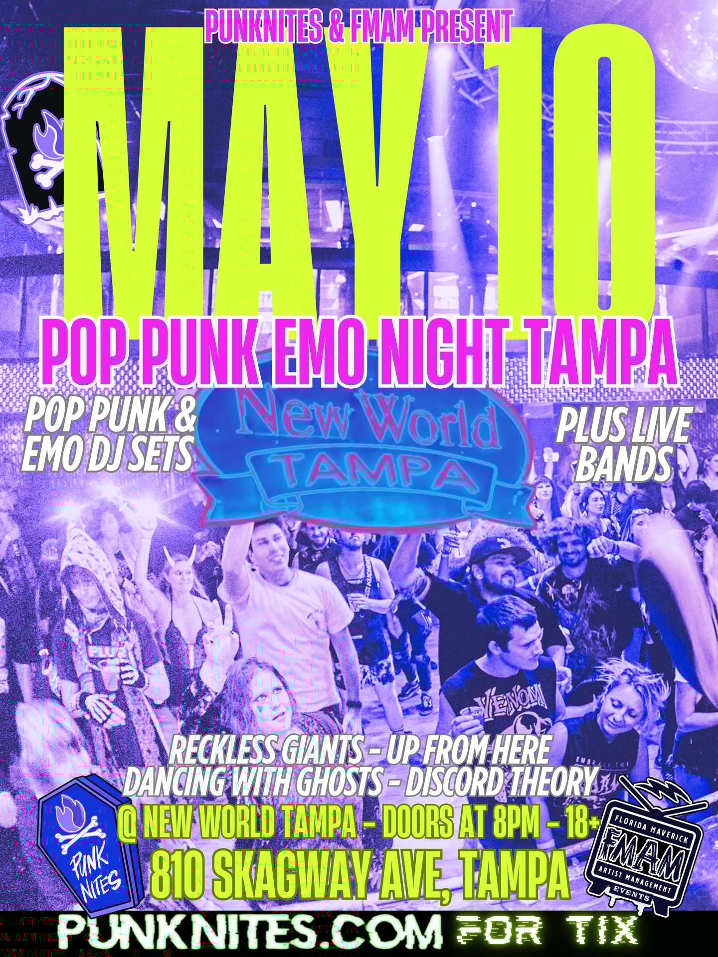 Pop Punk Emo Night Tampa by PunkNites - with Reckless Giants
