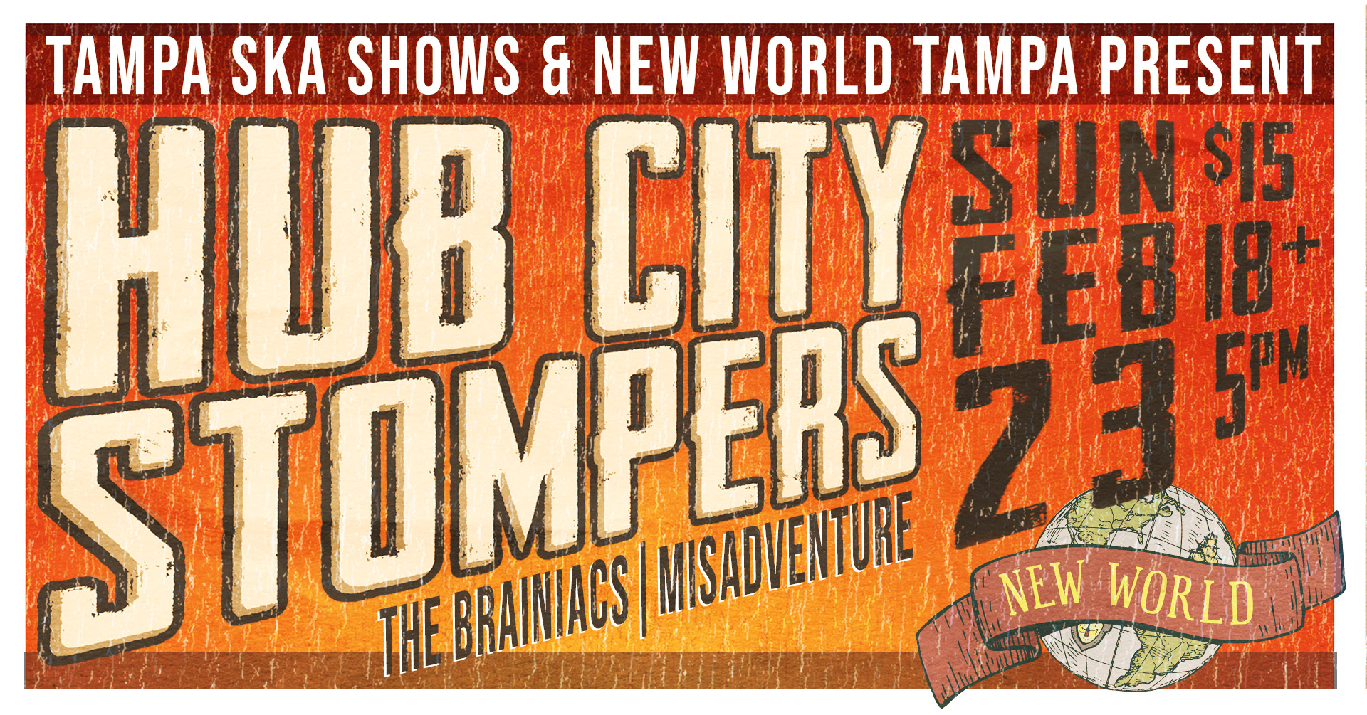 Hub City Stompers, The Brainiacs, and and Misadventure - New