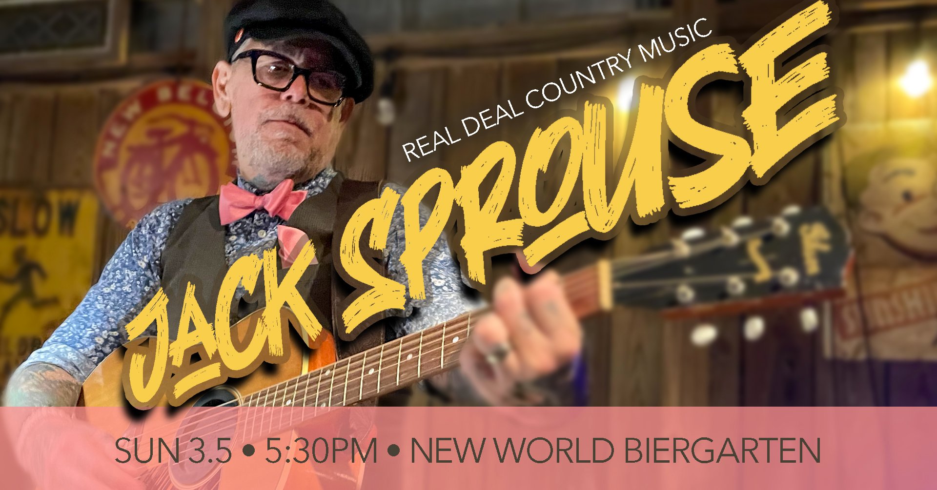 Jack Sprouse - New World Tampa - live music venue - Biergarten