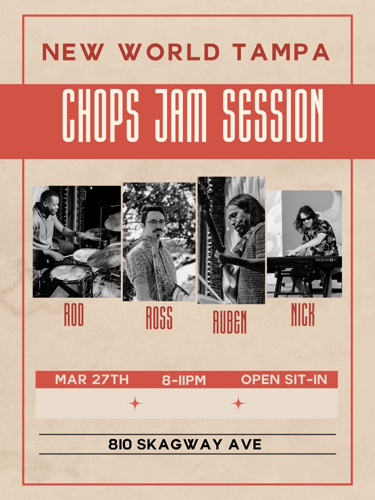 Chops Jam Session - New World Tampa - live music venue