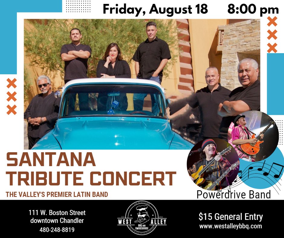 Santana Tribute by Powerdrive West Alley BBQ & Smokehouse Barbecue