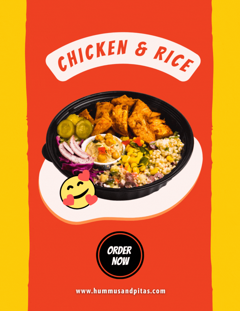 Have you tried our Chicken & Rice? The Hummus & Pita Co