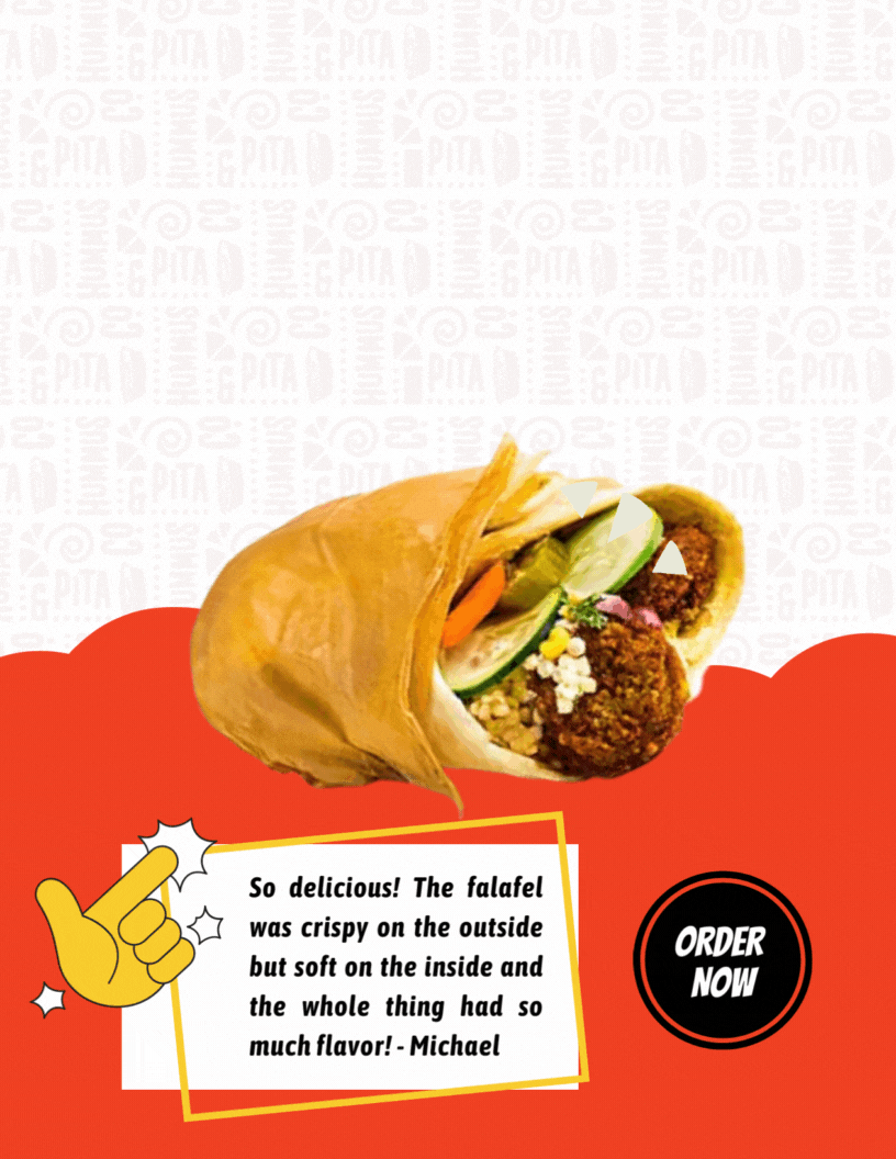 This Falafel Laffa will make your day! 🌯 The Hummus & Pita Co