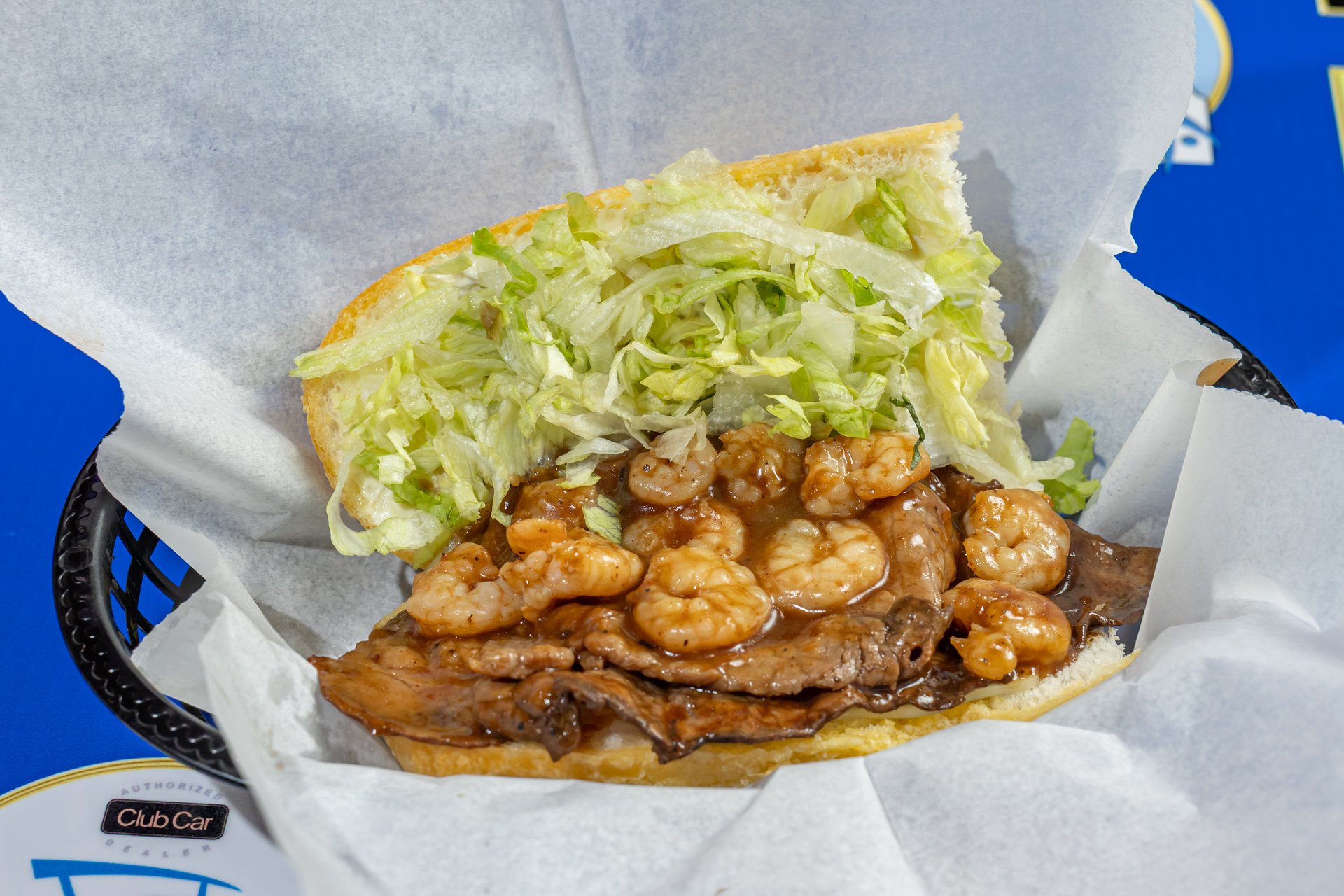 Surf & Turf Poboy - Darrell's Famous Poboys | Cajun Restaurant
