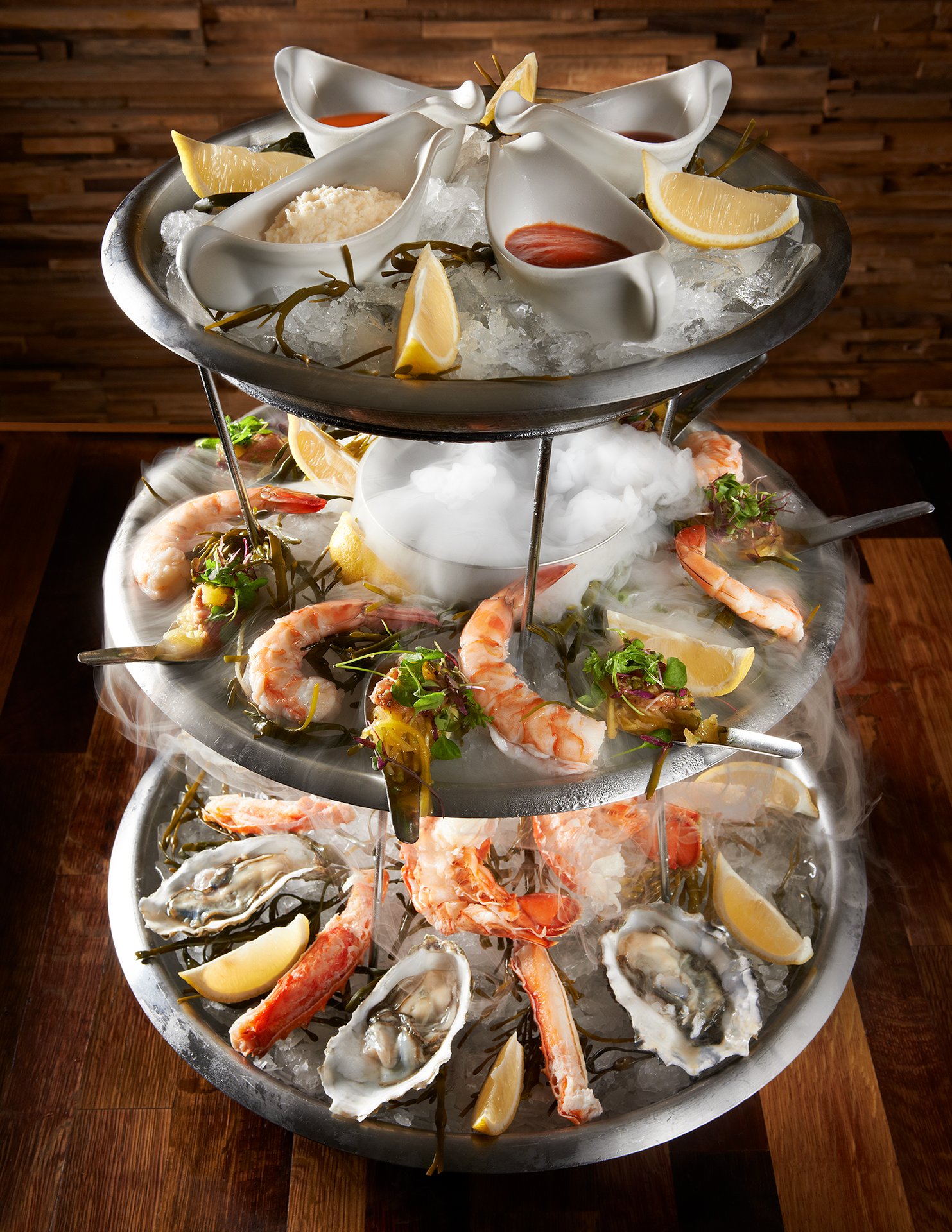 The Winery Seafood Tower Dinner The Winery Restaurant Newport Beach Steak House in Newport Beach CA