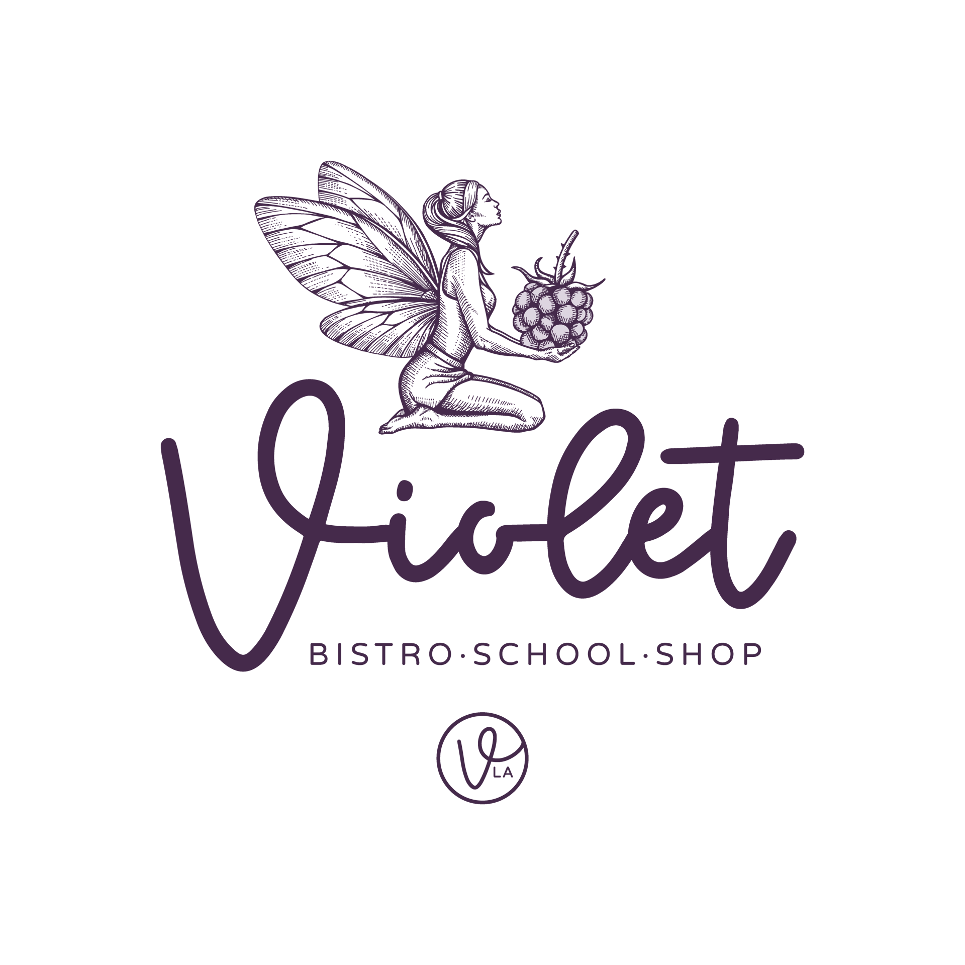 Violet Bistro, School, Shop logo