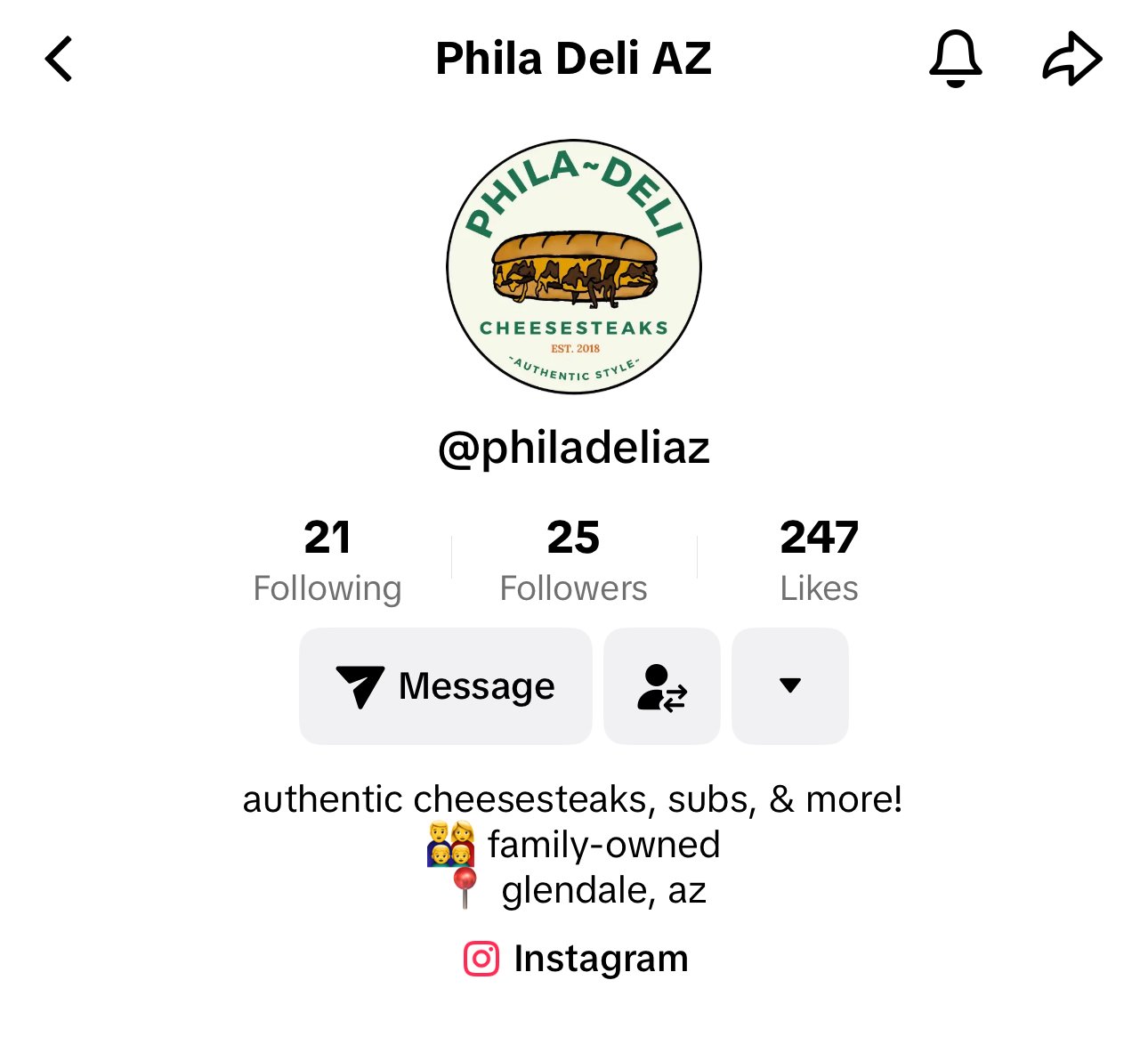 Social Media - Phila-Deli - Sandwich Restaurant in Glendale, AZ