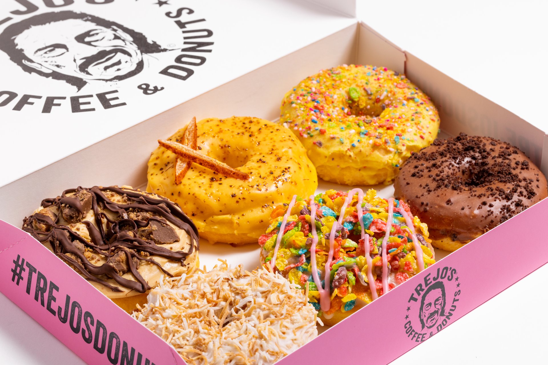 One Dozen Assorted Donuts Offerings Trejos Donuts Donut Shop in Los Angeles CA