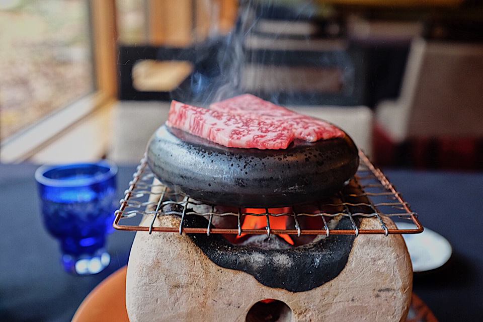 Ishiyaki shop grilling stone