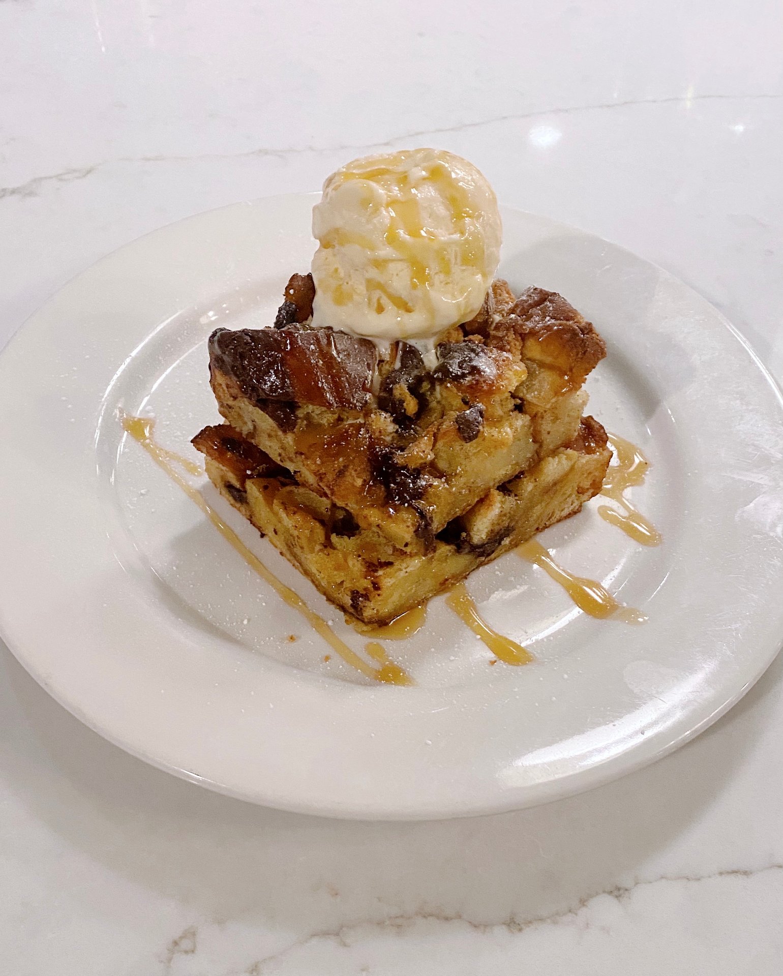 Dark Chocolate Bread Pudding Lunch Park Place Restaurant Bar