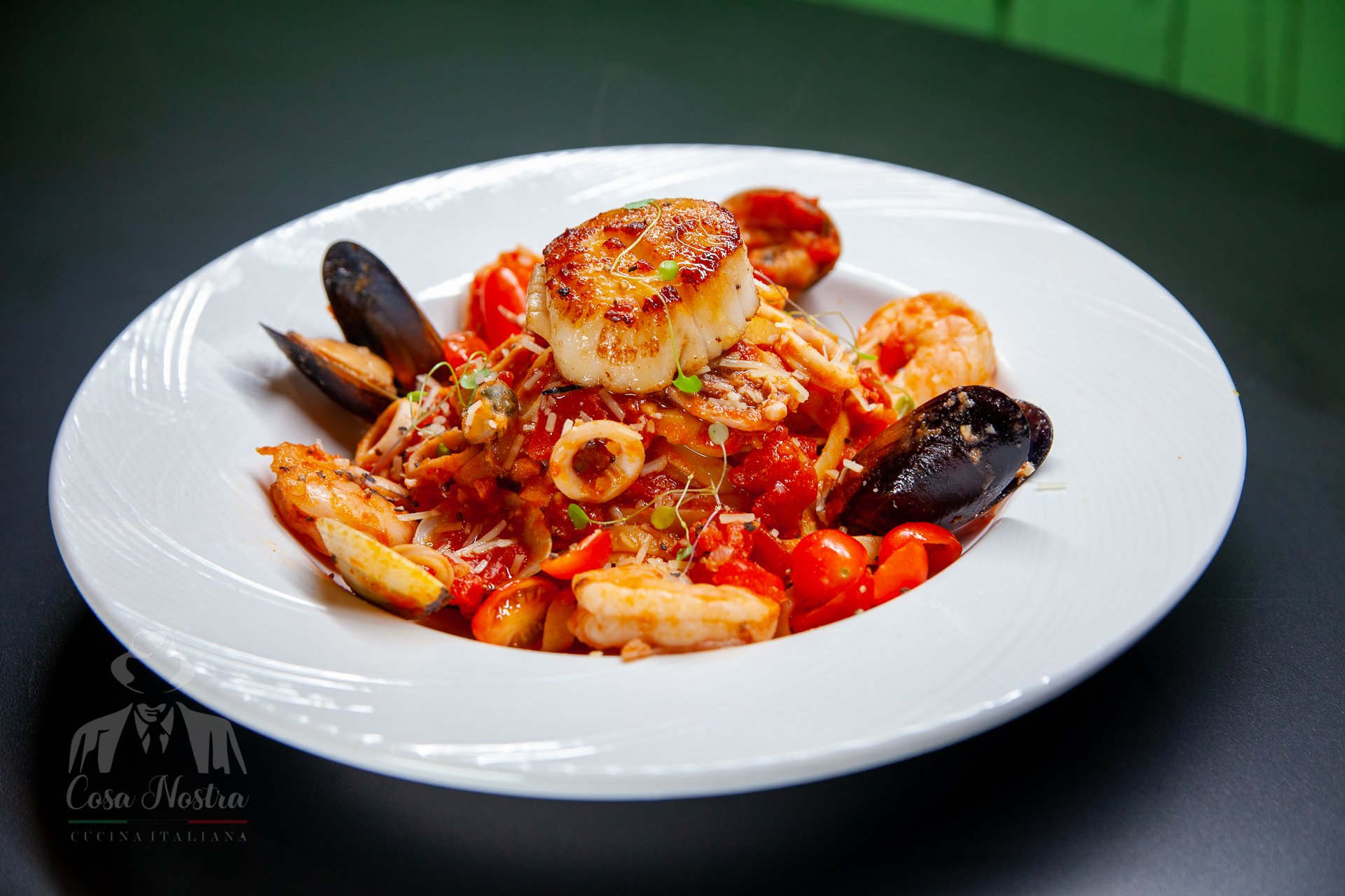 Fettuccine Pescatore - Menu - Cosa Nostra