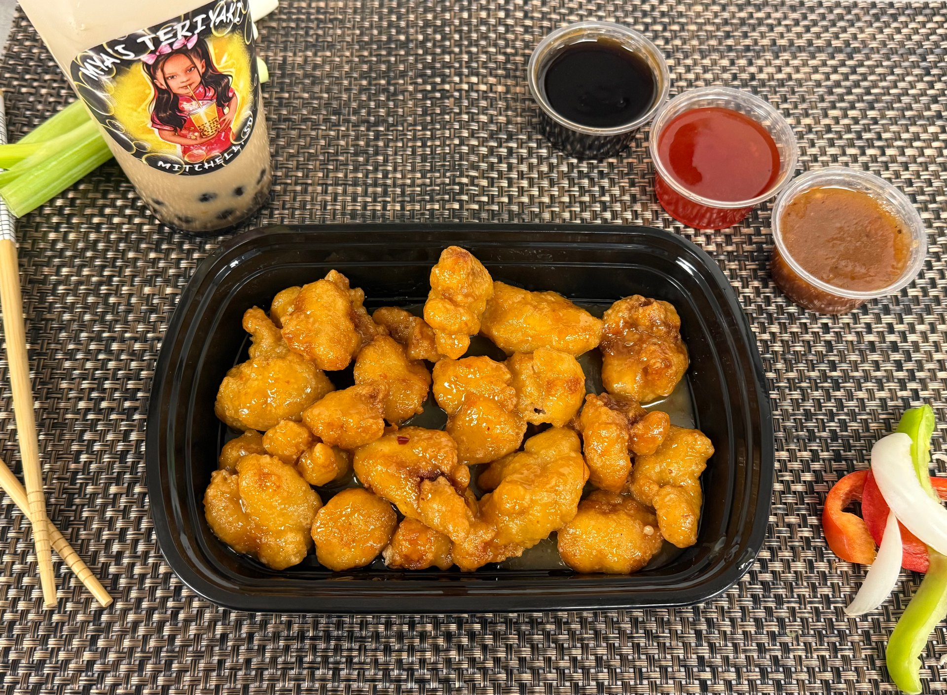 Orange Chicken - Mya's Teriyaki - Asian Fusion Restaurant in SD