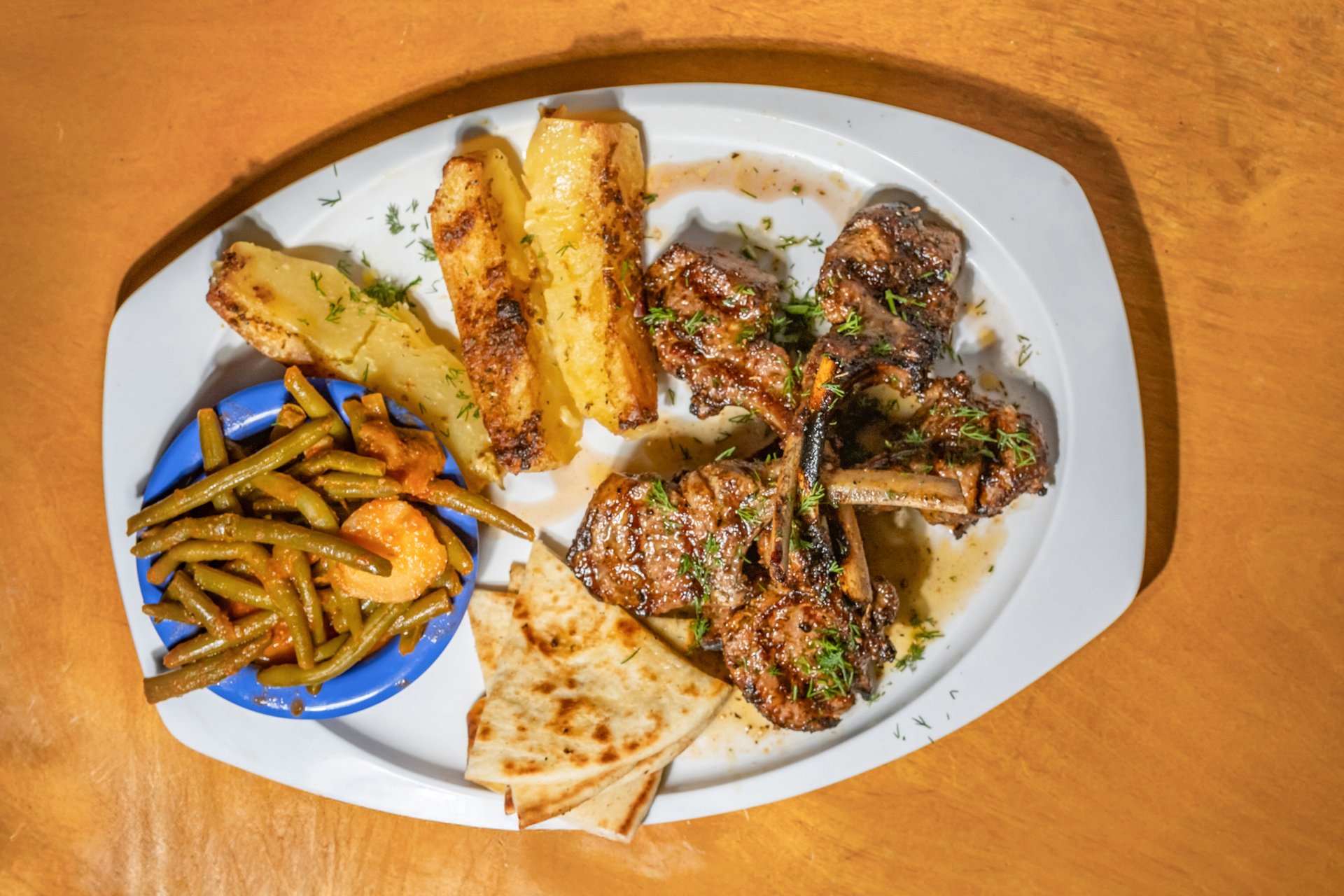 Baby Lamb Chop Dinner (6) Yeero Village Greek Restaurant in GA