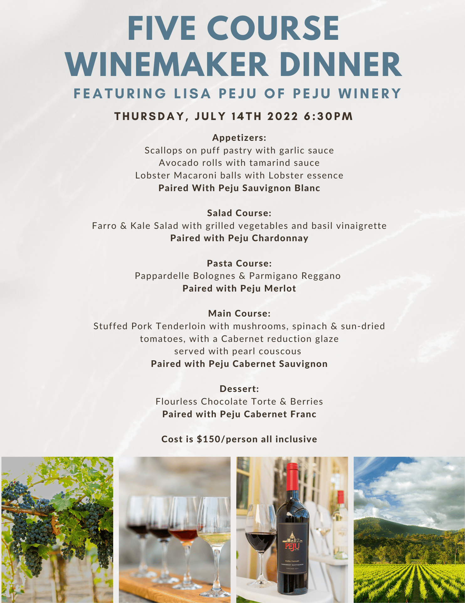 Westlake Village 5-course Wine Dinner