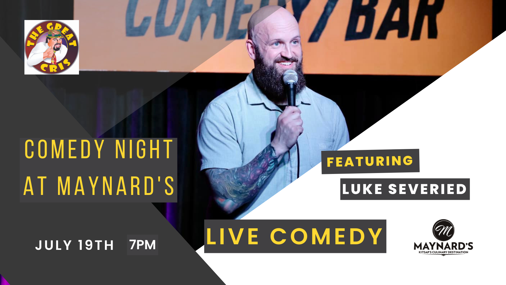 Comedy Night is back at Maynard's! Maynard's Restaurant