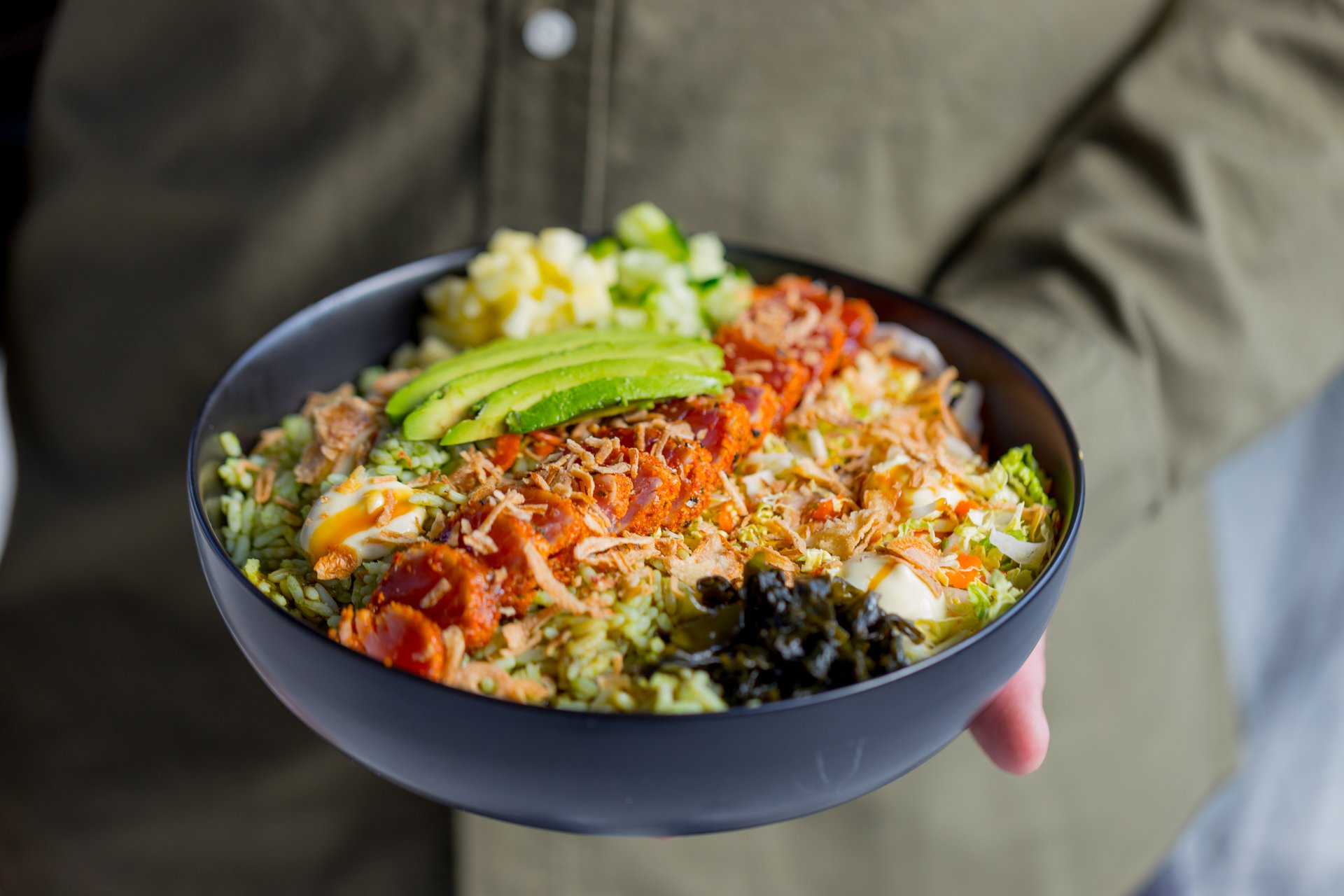 Tuna Poke Bowl Japanese Ahi Tuna Recipe Tuna Rice Bowl Ahi Tuna