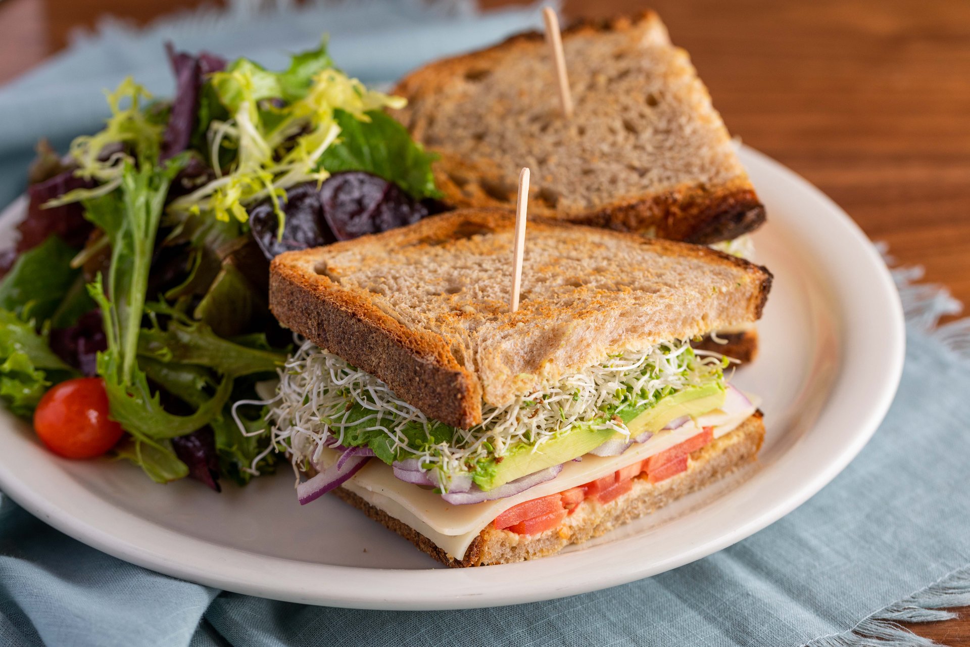 Sprout Sandwich Lunch Dinner Urth Caffe Coffee Shop