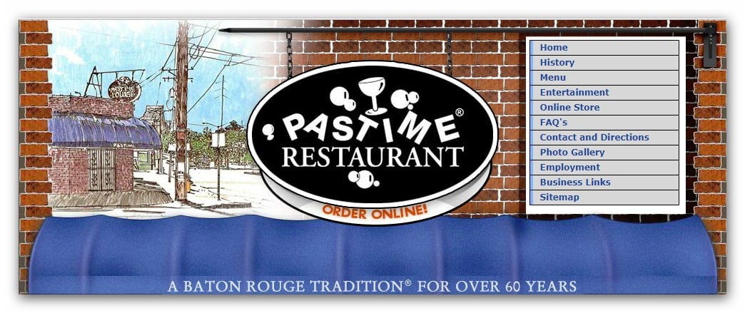 Pastime Restaurant in Baton Rouge