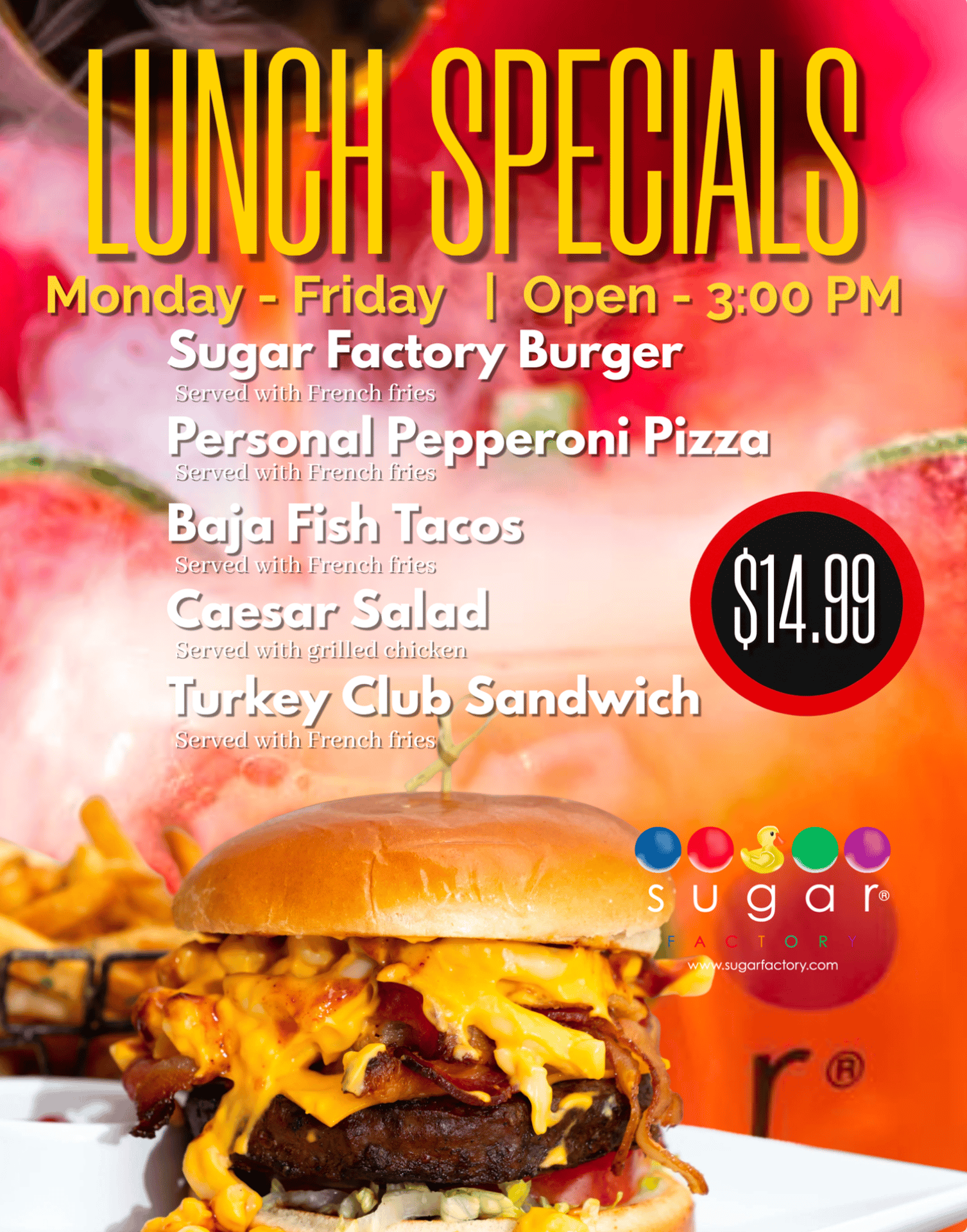 Menu - Sugar Factory