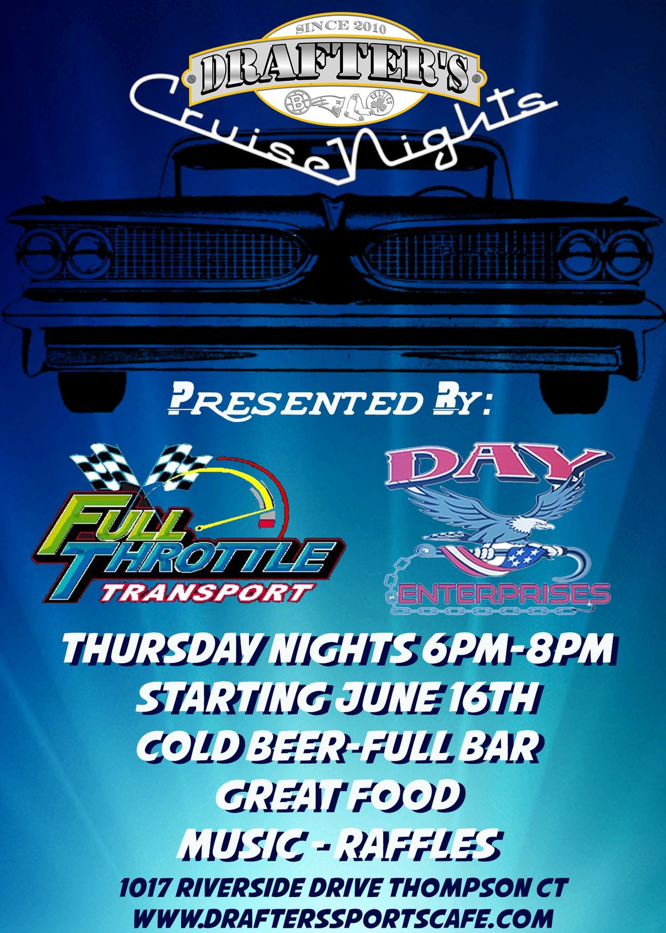 Cruise Nights Every Thursday Night Drafter's Sports Cafe Sports