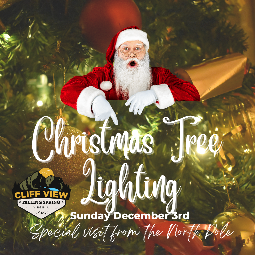 Christmas Tree Lighting The Brewhouse at Cliff View Restaurant in