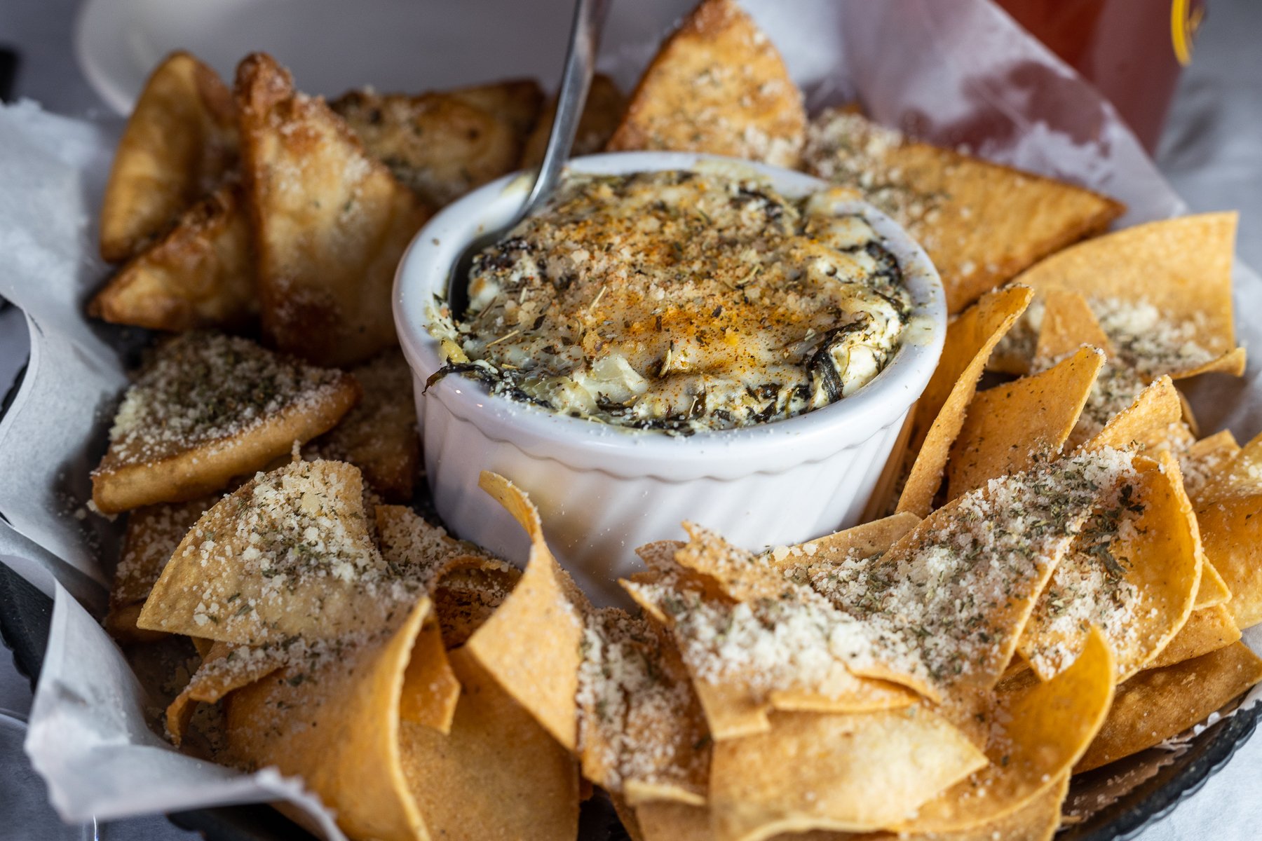 Spinach-Artichoke Dip, Lunch & Dinner Menu