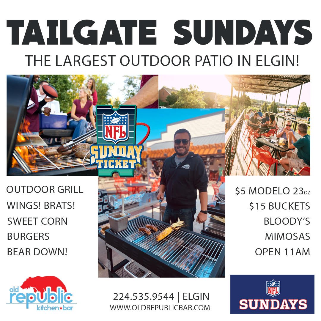 Tailgate Sunday Kickoff Party! *WIN BEARS vs BENGALS TIX* - Old Republic  [Kitchen + Bar] - American Restaurant in Elgin, IL