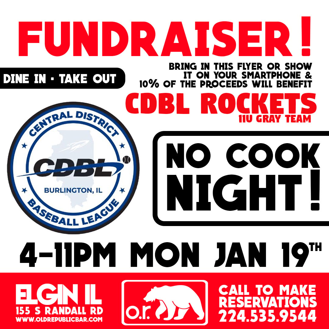 CDBL Rockets 11U Gray Team Fundraiser - Old Republic [Kitchen + Bar ...