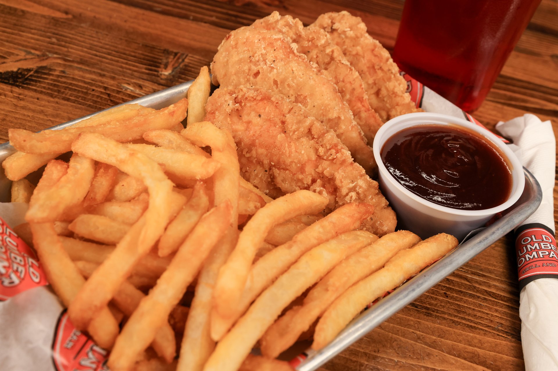 Chicken Strip Basket - Old Lumber Company Grill & Bar in