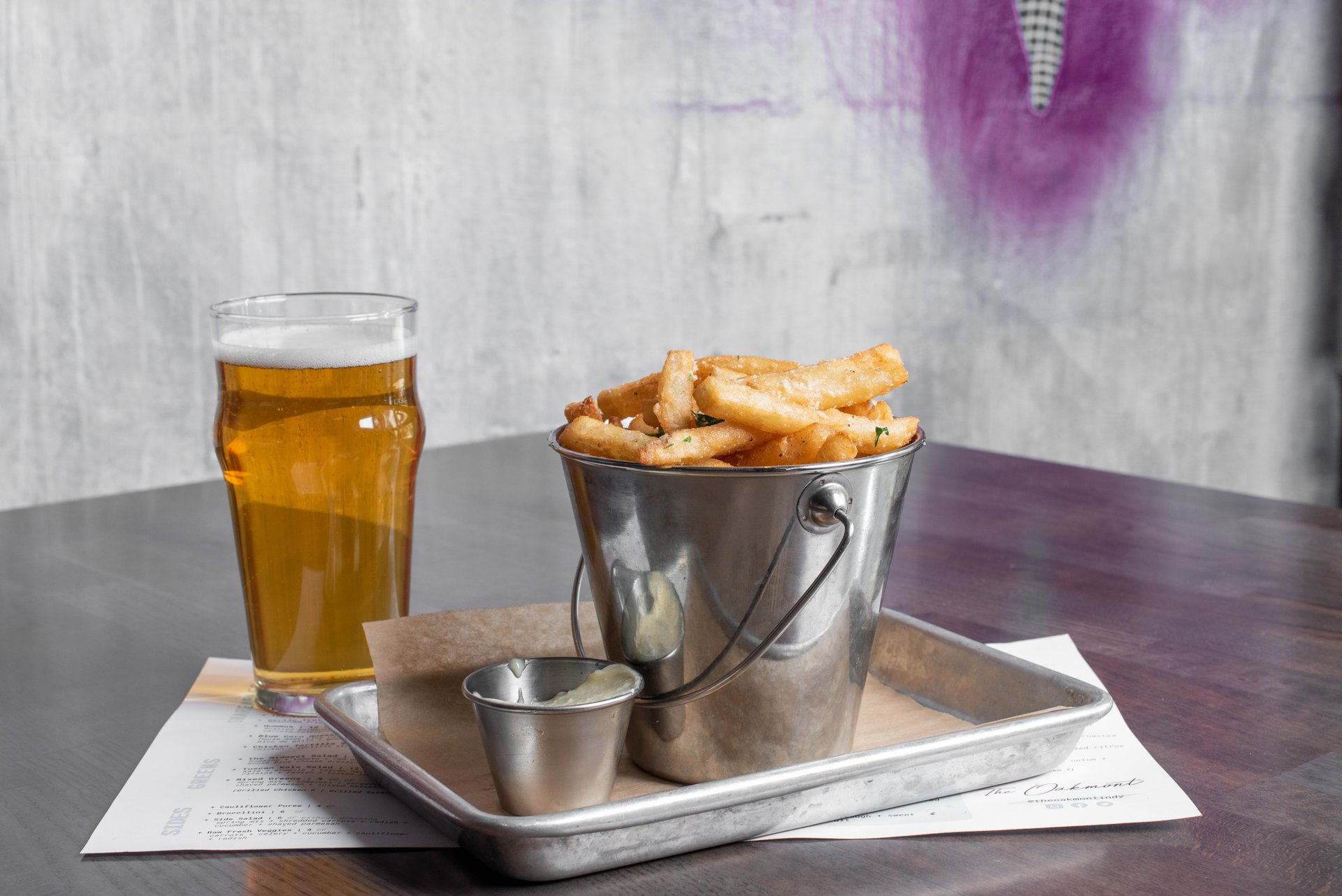 Garlic Truffle Fries recipe served on a plate, by The Oakmont Garlic Truffle Fries recipe served on a plate, by The Oakmont