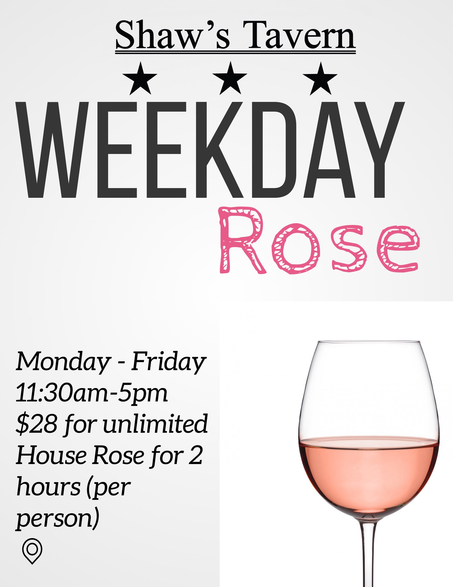 Weekday Rose Shaw's Tavern Tavern in Washington, DC