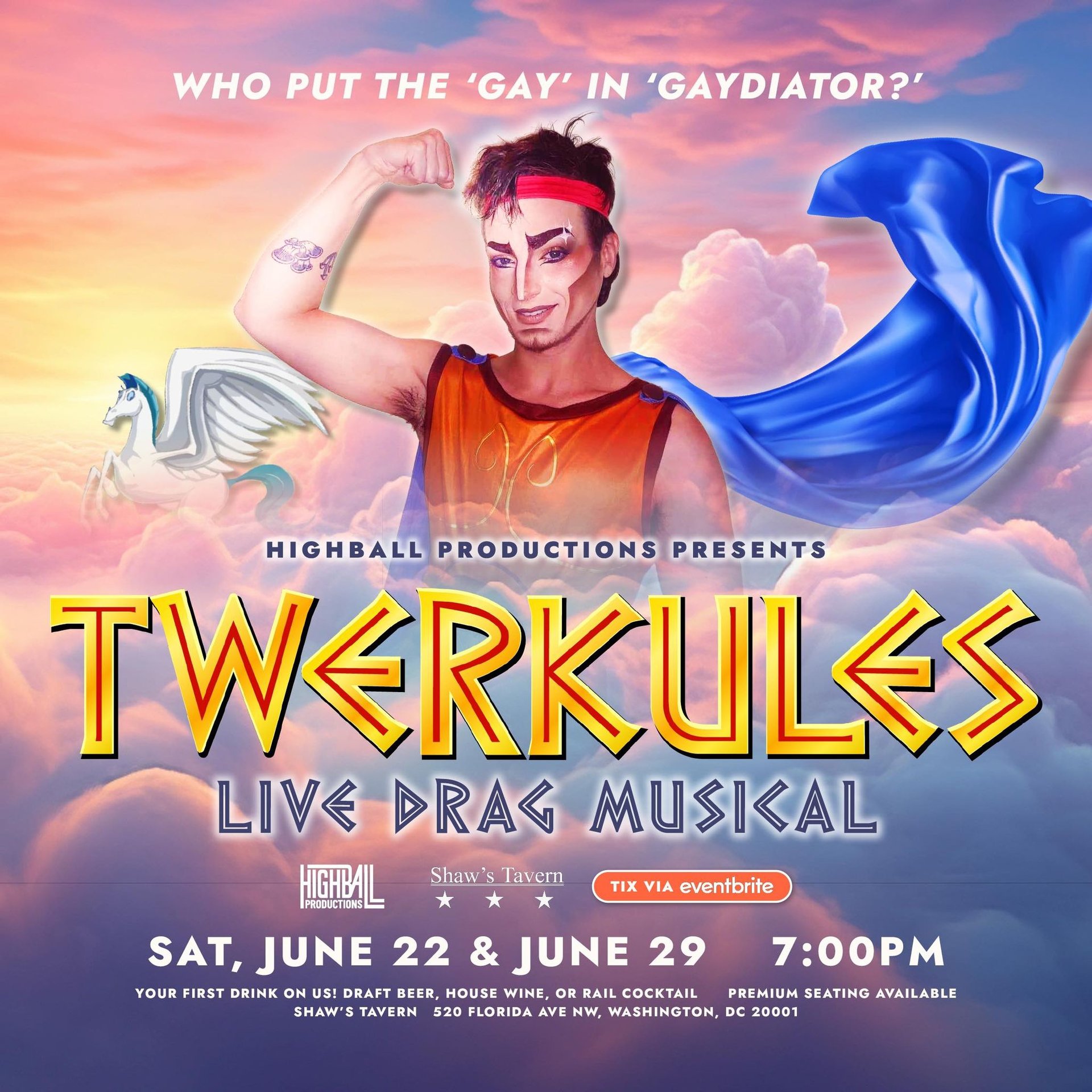 Twerkules Live Drag Musical! - Shaw's Tavern - Tavern in Washington, DC