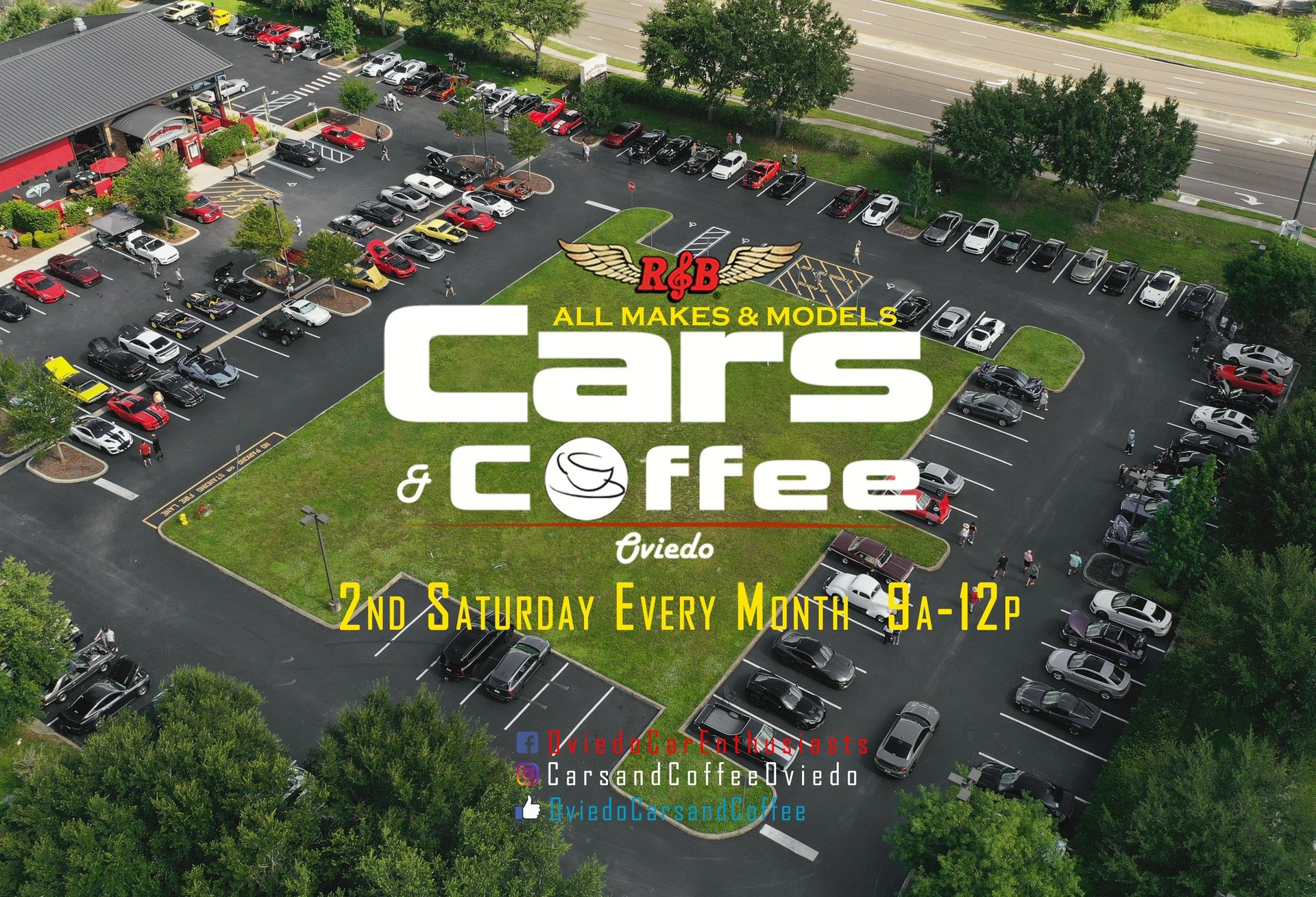 Oviedo Cars & Coffee American Food & Live Music Restaurant Rock & Brews