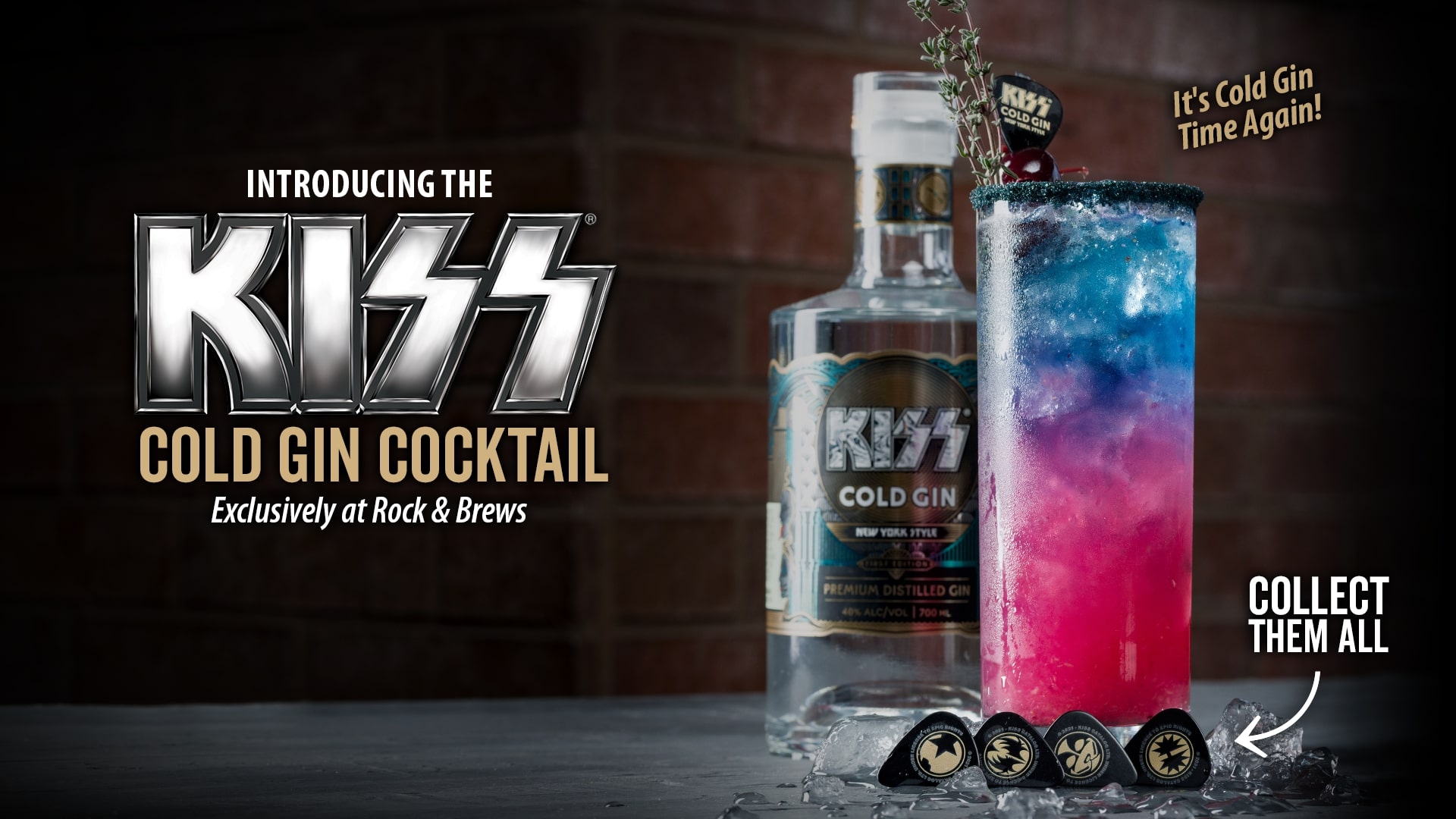 KISS Cold Gin Cocktail Feature American Food & Live Music Restaurant