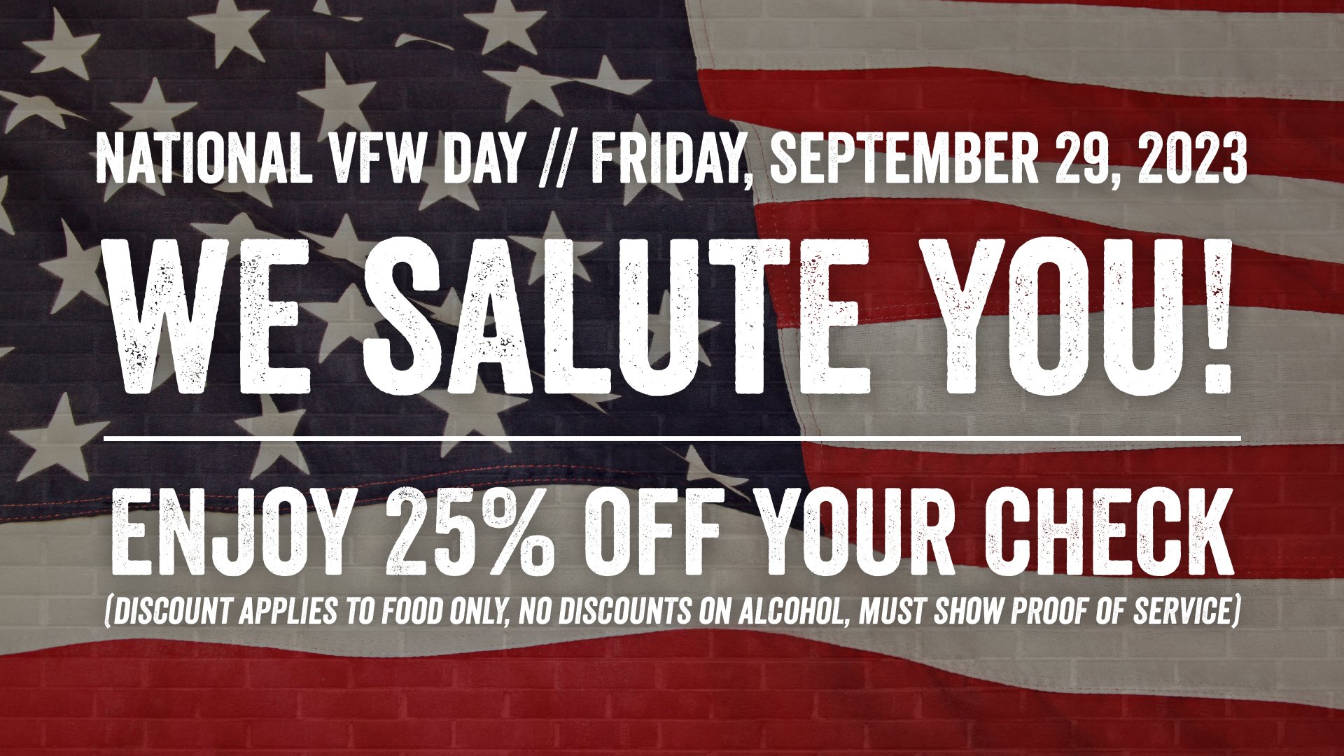 National VFW Day - American Food & Live Music Restaurant | Rock & Brews
