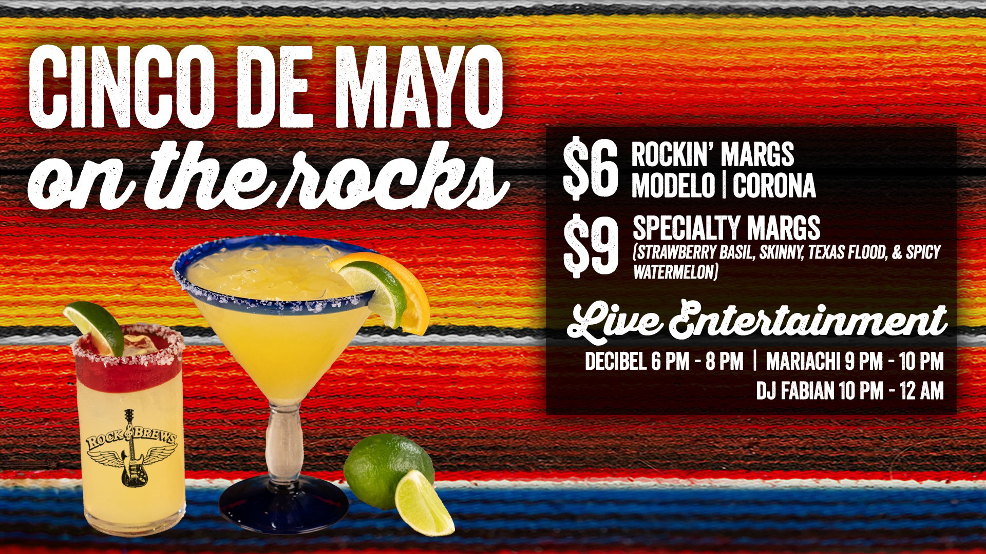Cinco De Mayo: On the Rocks! - American Food & Live Music Restaurant ...