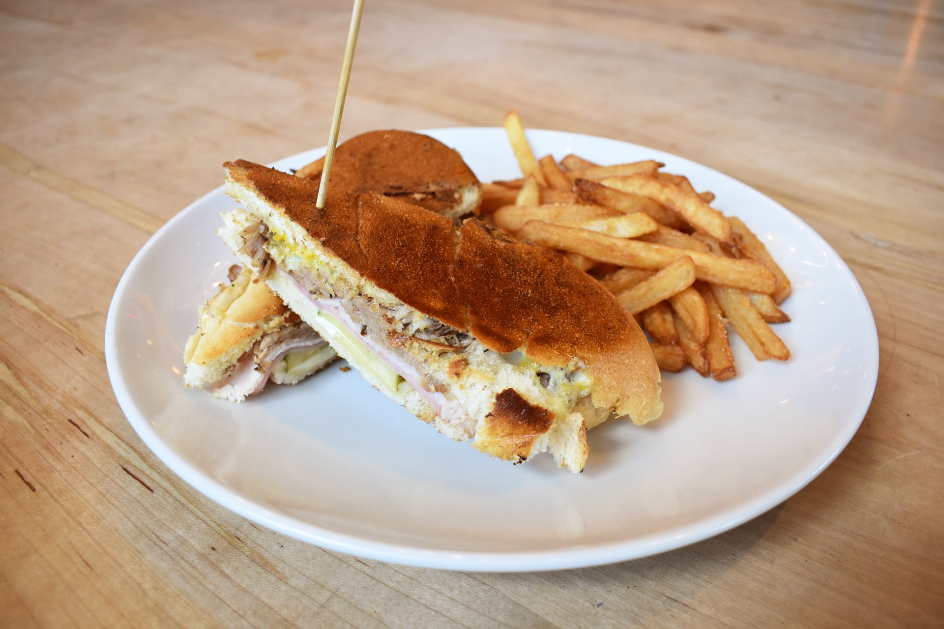 Swiss Cheese Making A Cuban Sandwich Cheesecake Factory Cuban