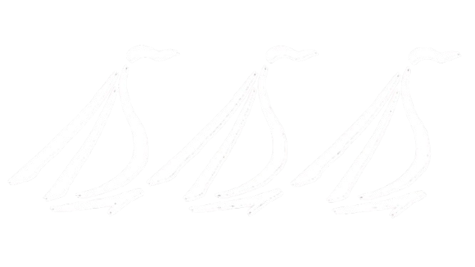 white boats