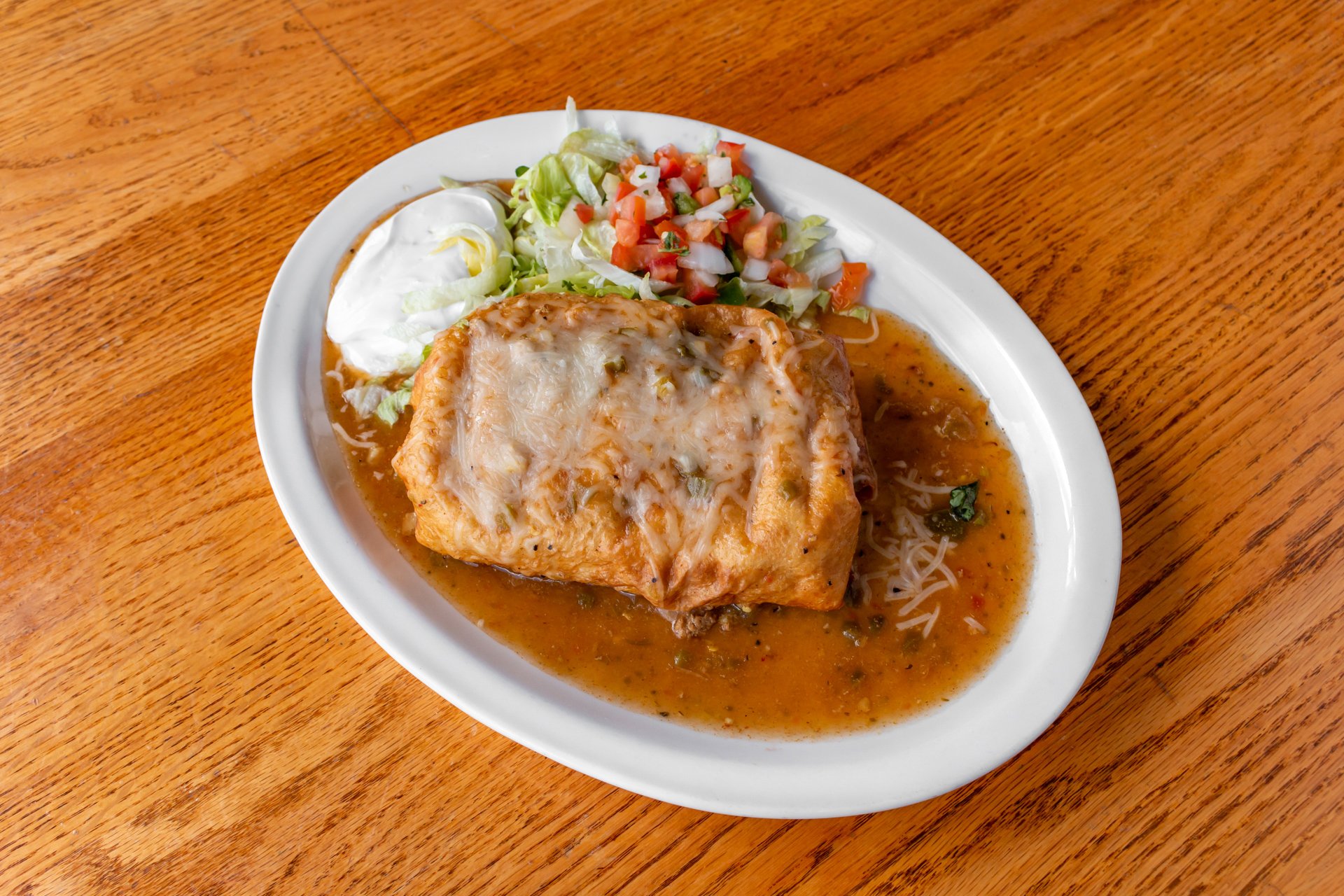 Rancho Fiesta - Todays featured menu item is the #33 Chimichangas