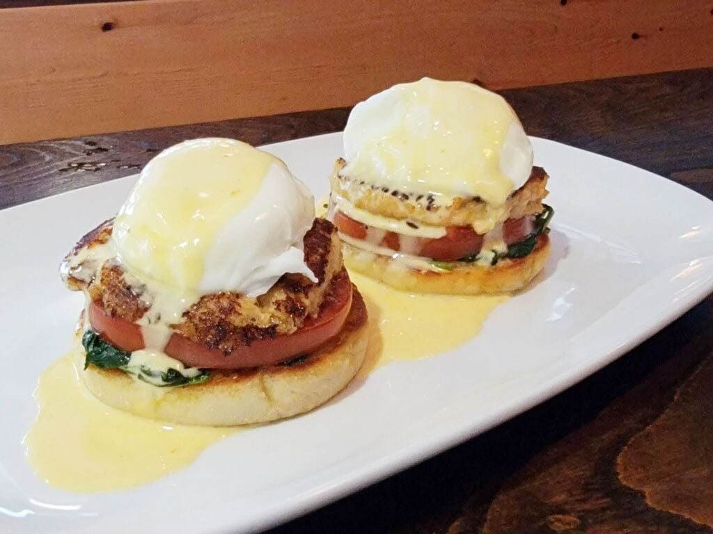 Crab Waffle Benedict - Newport International