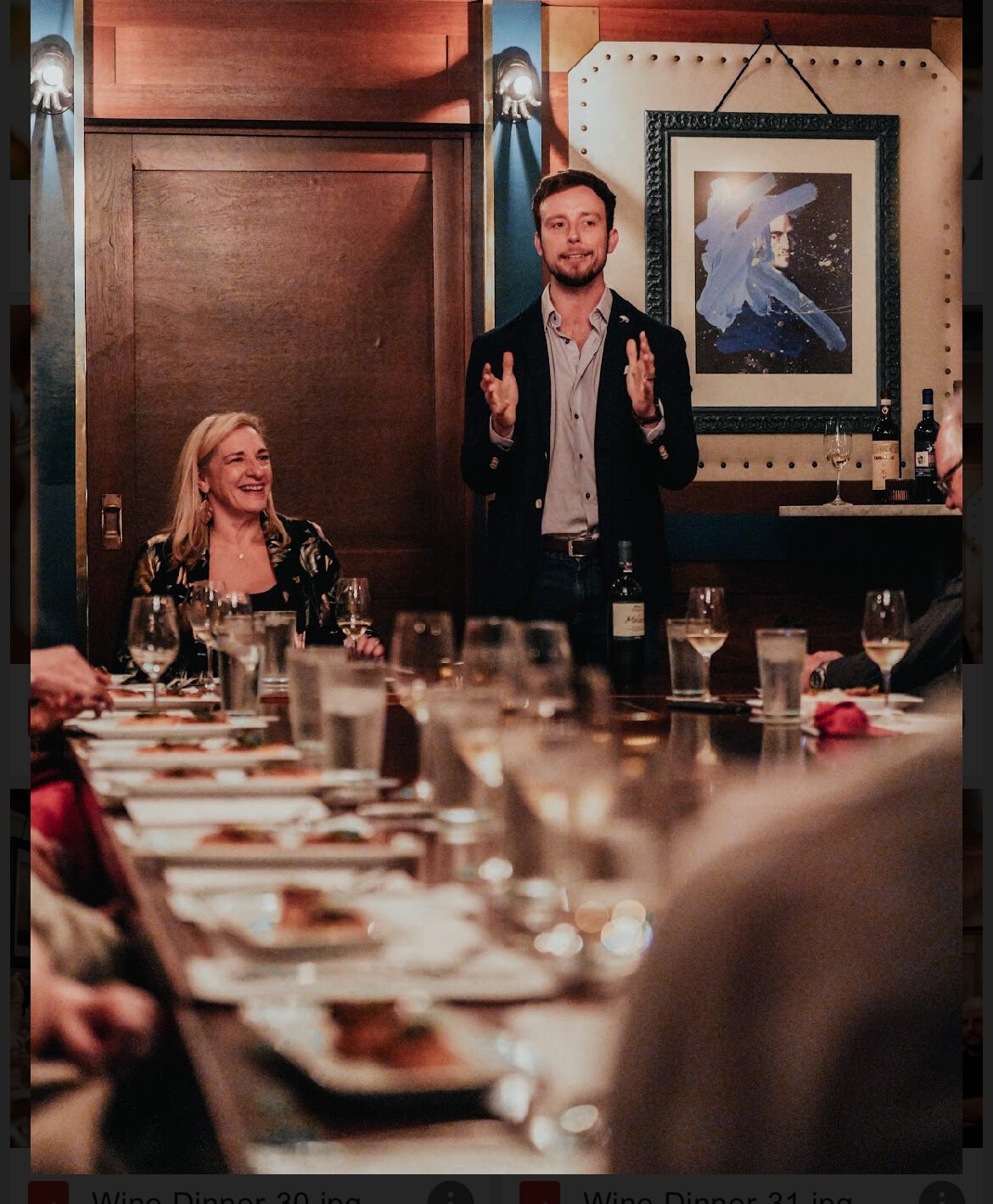 Meet the Wine Maker wine Dinner Chris Benziger-Barton Springs - Juliet ...