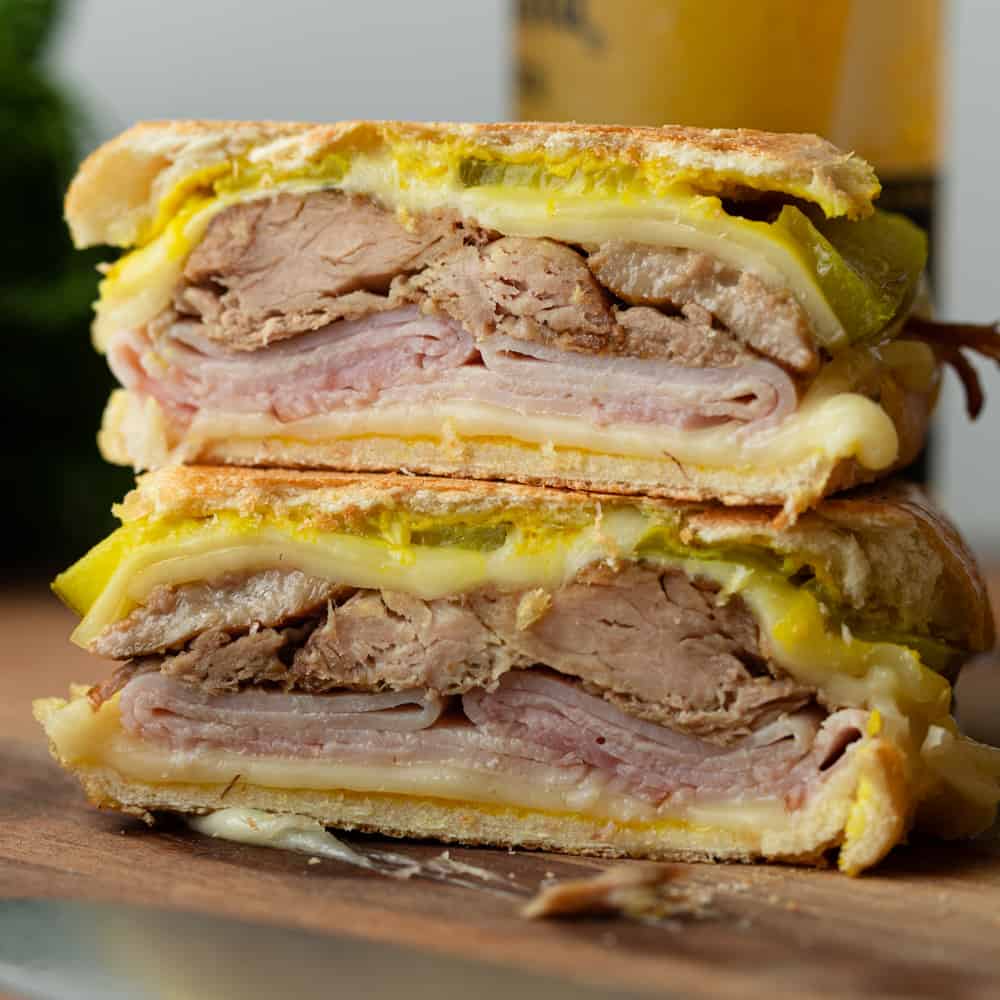 Cuban Bread Bbq Cuban Sandwich Shredded Pork Roast Pork Pressed