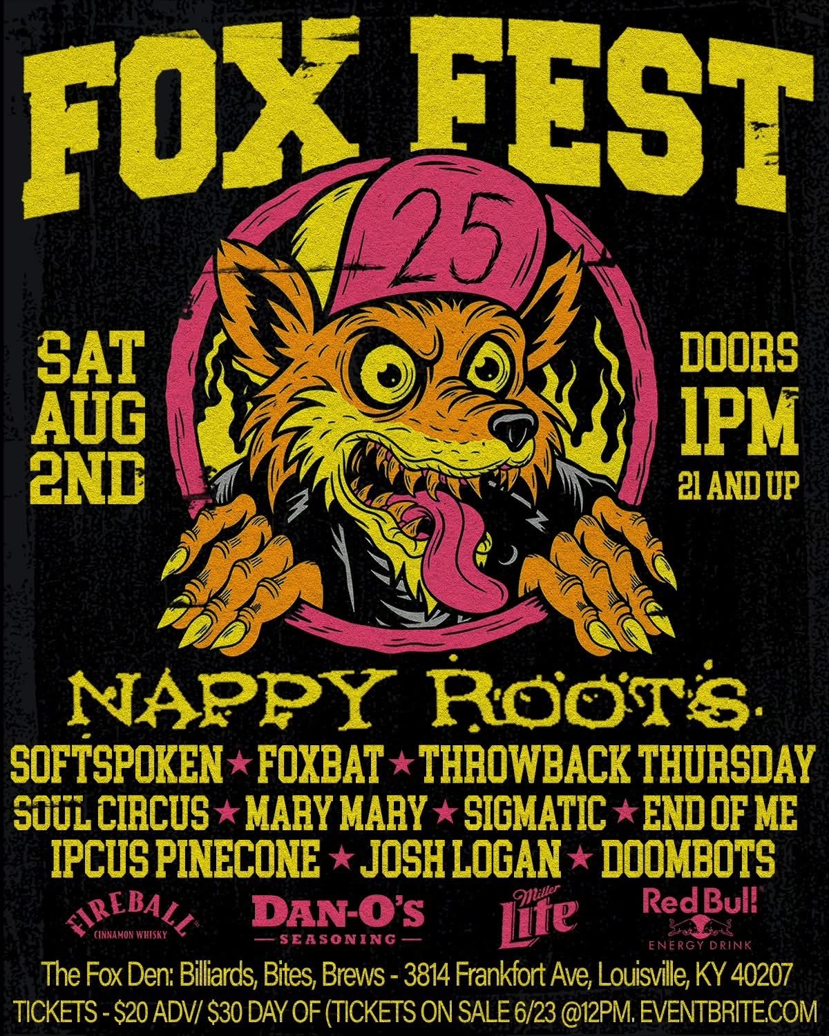 Fox Fest 2025 - Fox Den Billiards - billiards and bar in louisville