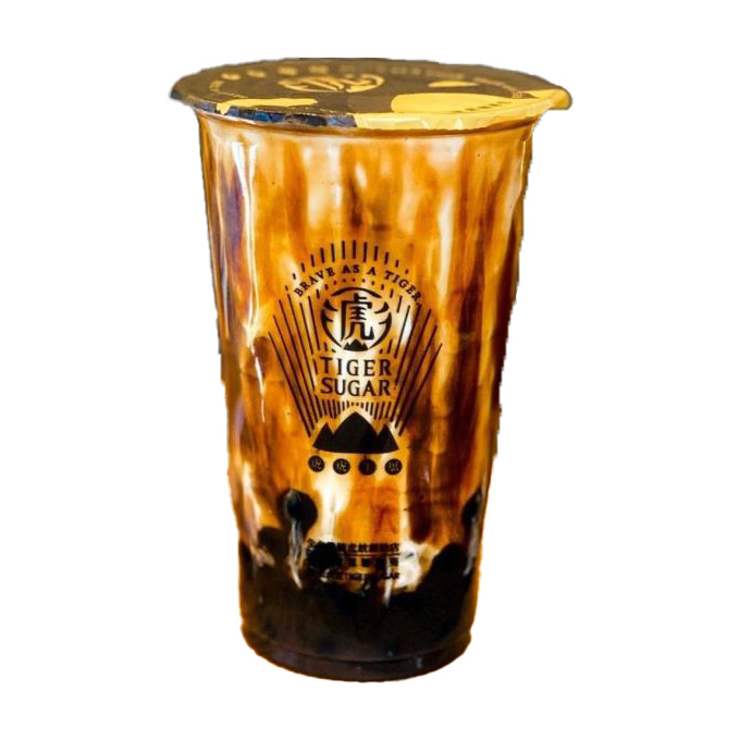 スケールモデル 新作 T2. 老虎堂波霸黑金米香乌龙茶 Boba with Tea Oolong Golden イラスト