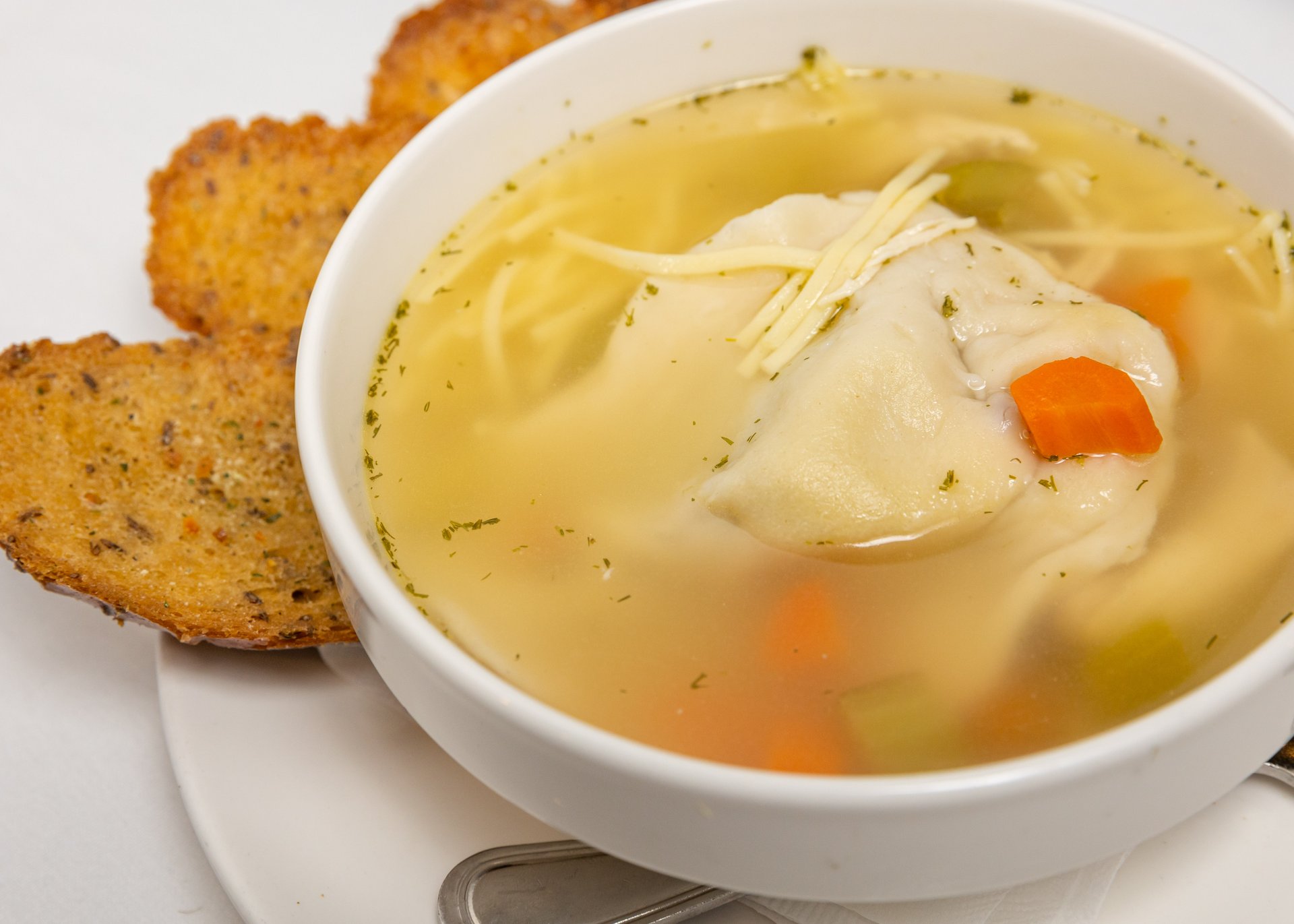 Matzo Ball Soup - Main Menu - Lovi's Deli - Delicatessen in